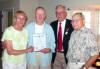 Frank Wharton 60 Year Service Award, with wife Lynn, presented by WB Dwight McVicker & Ted Majusick